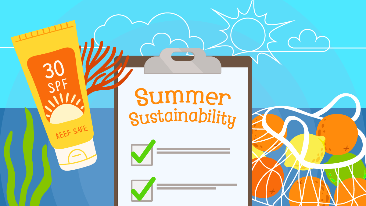 Summer sustainability checklist.